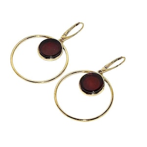 Natürliche Bernstein Ohrringe,Kirschbernstein Ohrringe,Gold Ohrringe mit Bernstein,Bernstein Ohrringe,Geschenk für sie,echter baltischer Bernstein,Bernsteinschmuck