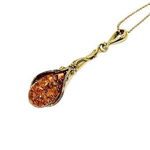 Natural amber pendant,Delicate amber pendant,Genuine amber pendant,Gift for her,Genuine Baltic amber,Exquisite amber pendant.