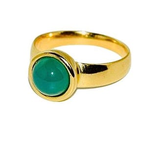 Grüner Achatring Gold, Goldring mit grünem Achat, eleganter Achatring, Geschenk für sie, Achatschmuck, spektakulärer Achatring.