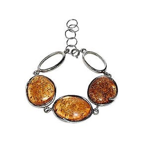 Elegant bracelet with amber,Silver bracelet with amber,Large bracelet with natural amber,Gift for her,Genuine Baltic amber,Amber jewellery.