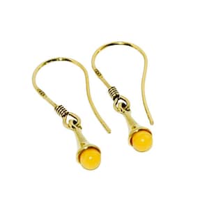 Butterscotch Bernstein Ohrringe, natürliche Bernstein Ohrringe, Gold Ohrringe mit Bernstein, Geschenk für sie, echte Bernstein Ohrringe, elegante Bernstein Tropfen Ohrringe