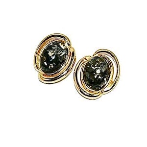Pendientes de ámbar natural, elegantes pendientes de ámbar, pendientes de oro con ámbar, regalo para ella, pendientes de ámbar para todos los días, ámbar báltico genuino.