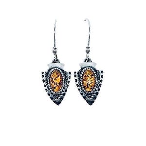 Natuurlijke barnsteenoorbellen Zilveren oorbellen met barnsteen Alledaagse barnsteenoorbellen Cadeau voor haar Echt Baltisch barnsteen Ambersieraden.