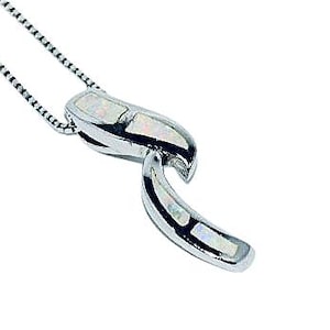 Pendentif opale blanche, collier opale blanche, pendentif en argent avec opale blanche, pendentif opale délicate, cadeau pour elle, bijoux en opale, pierre de naissance octobre