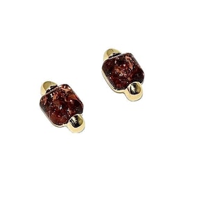 Elegantes pendientes de ámbar, pendientes de oro con ámbar, pendientes de ámbar natural, regalo para ella, joyas de ámbar, ámbar báltico auténtico.