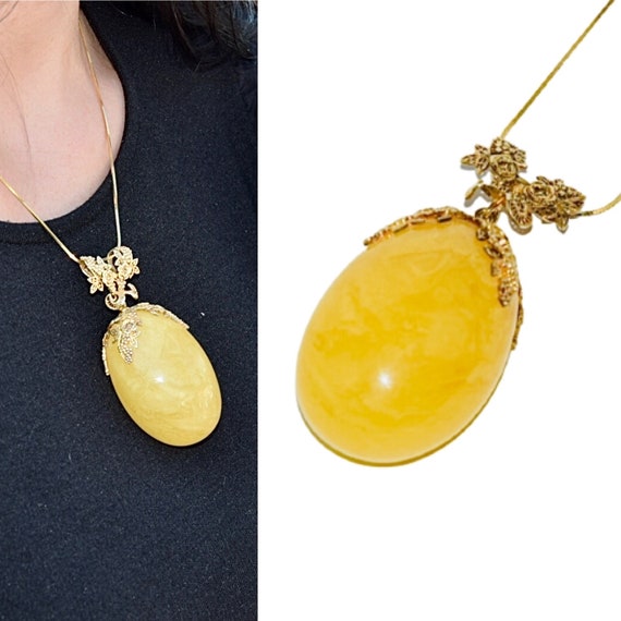 Baltic Amber Encircled Heart Necklace Baltic Amber Encircled Heart Necklace