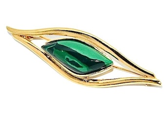 Malachite gold brooch,Natural malachite brooch,Elegant malachite brooch,Gift for her,Malachite jewellery,Genuine malachite brooch.