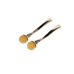 Butterscotch Bernstein Ohrringe, natürliche Bernstein Ohrringe, Gold Ohrringe mit Bernstein, Geschenk für sie, echte Bernstein Ohrringe, elegante Bernstein Tropfen Ohrringe