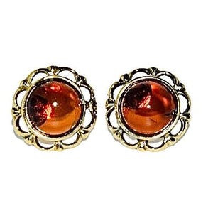 Flower amber earrings,Natural amber earrings,Gold earrings with amber,Genuine amber earrings,Gift for her,Genuine Baltic amber