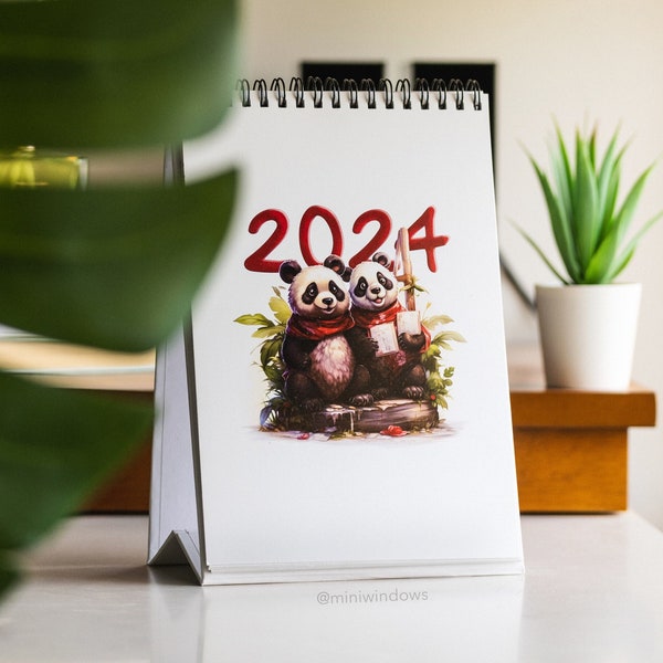 2024 Panda Calendar Etsy