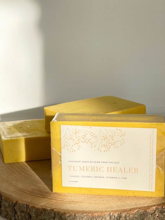 Organic Tumeric soap - the healer soap. Acne and dark spots corrector.