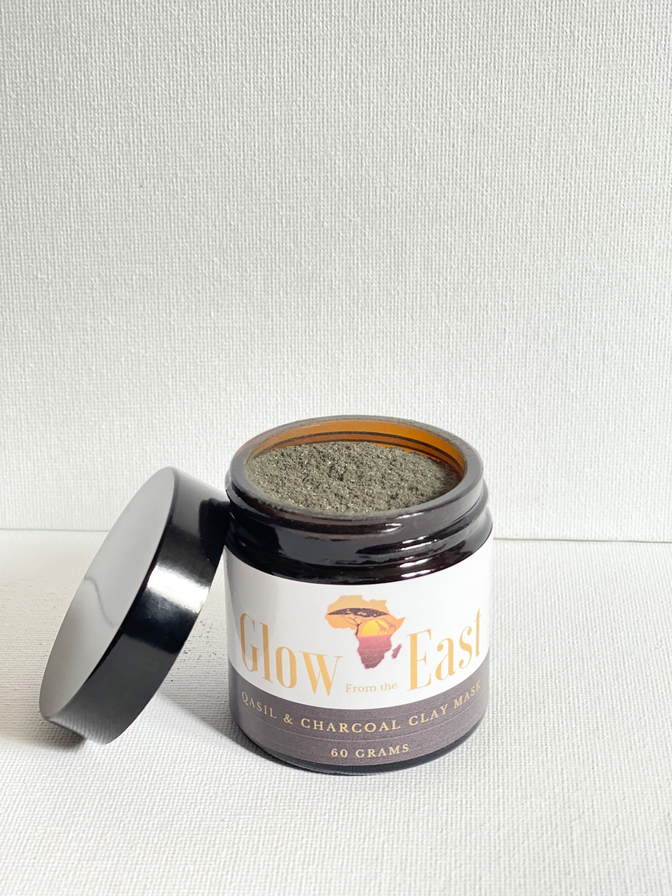 Qasil powder / activated charcoal facemask / organic skincare Etsy