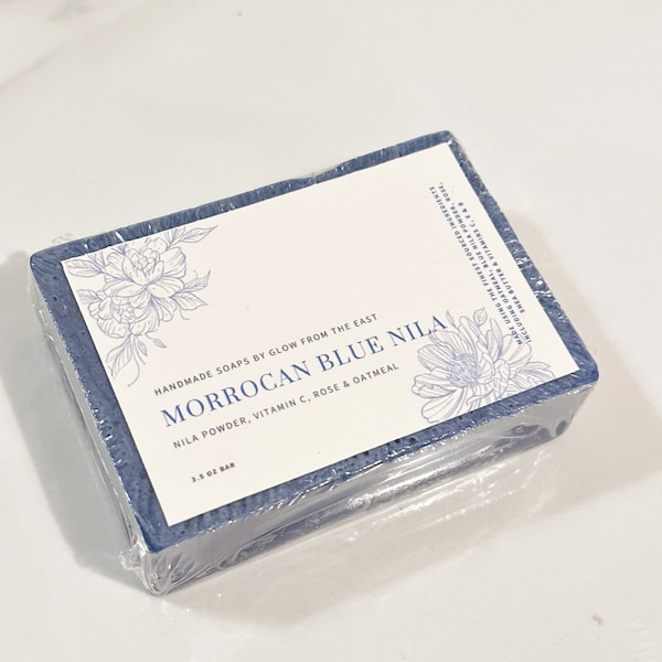 Moroccan Blue Nila brightening soap