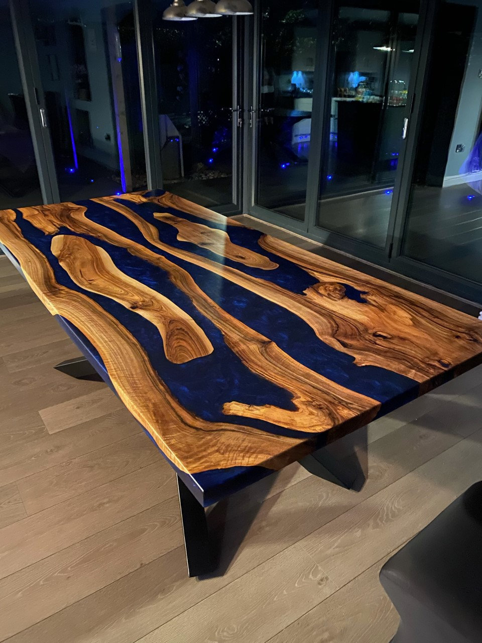 Clear Epoxy Resin River Walnut Wood Table Golden Walnut Custom Pieces Made  to Order, Epoxy Resin Walnut, Oak, Maple, Olive Tree Tables -  Israel