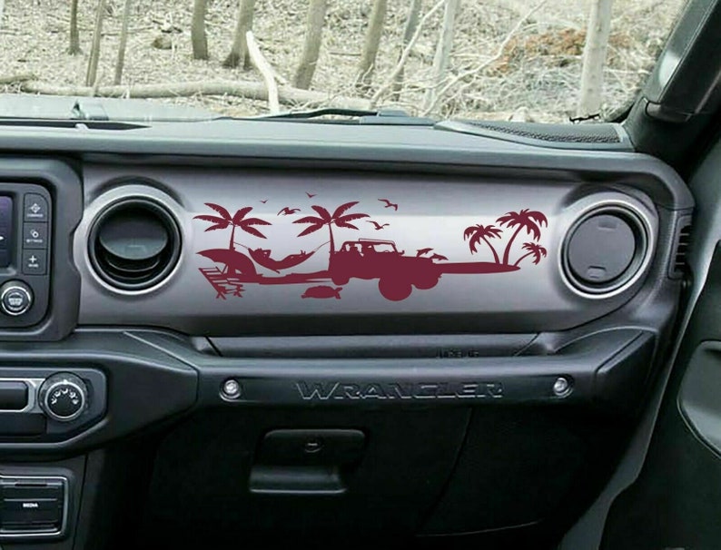 Custom Car decal Car decal Dashboard Decal for Jeep Etsy