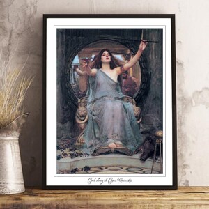 Witch Art Printable, Witch Painting, Wiccan Home Decor, Circe Offering the Cup to Ulysses Odysseus, John William Waterhouse, Greek Mythology