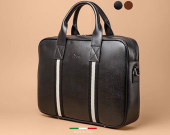 Black Leather Laptop Briefcase Bags for Men Business Office Leather Bag for Men Vip Smart Office Bags for Sale Leather Briefcase for Men