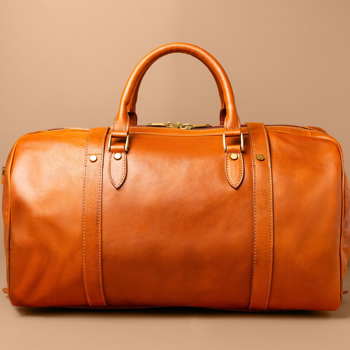 Leather Luggage Bag For Him Travel Bag Carry On Bag Etsy