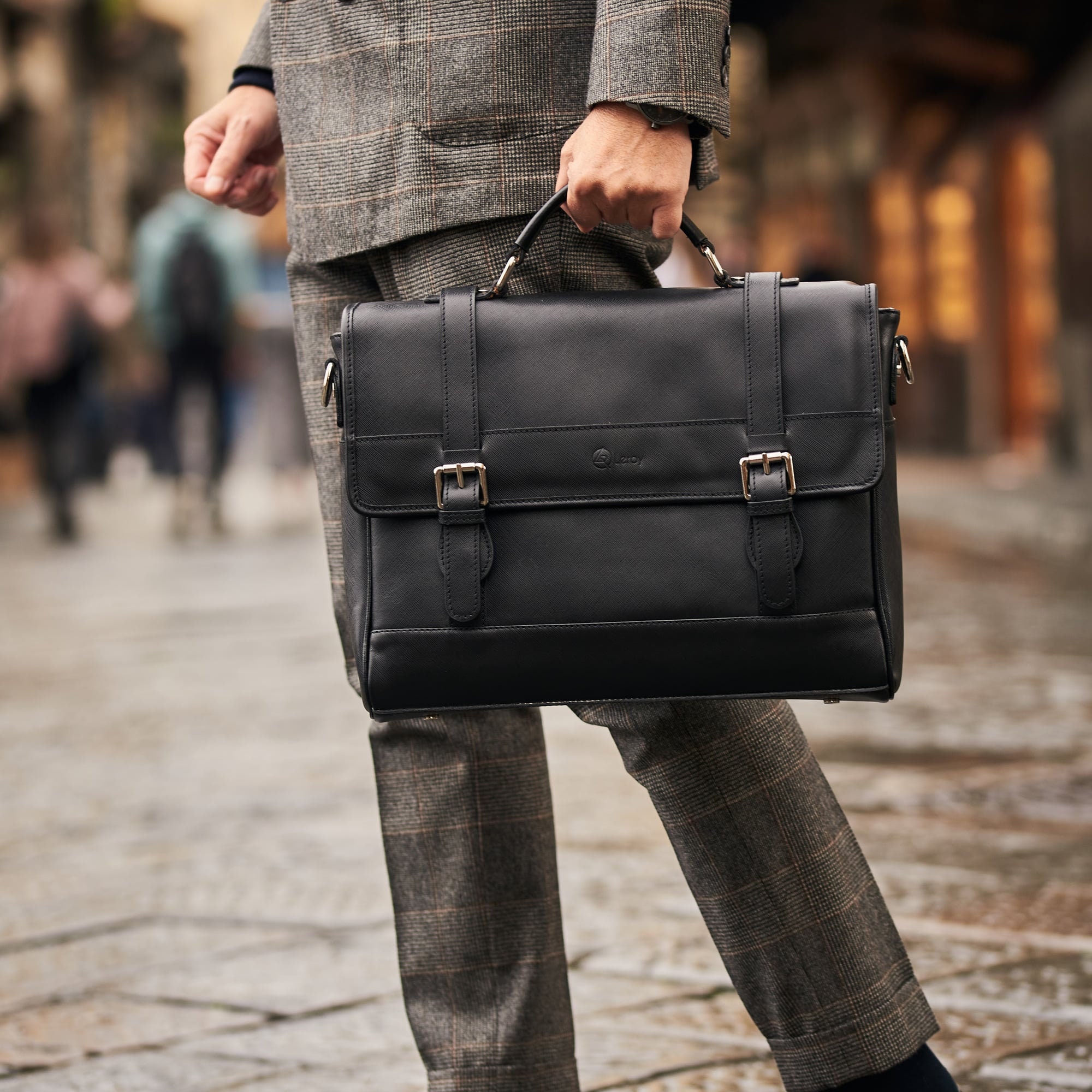 Men's Black Leather Satchel Leather Duffle Bag for Him - Etsy
