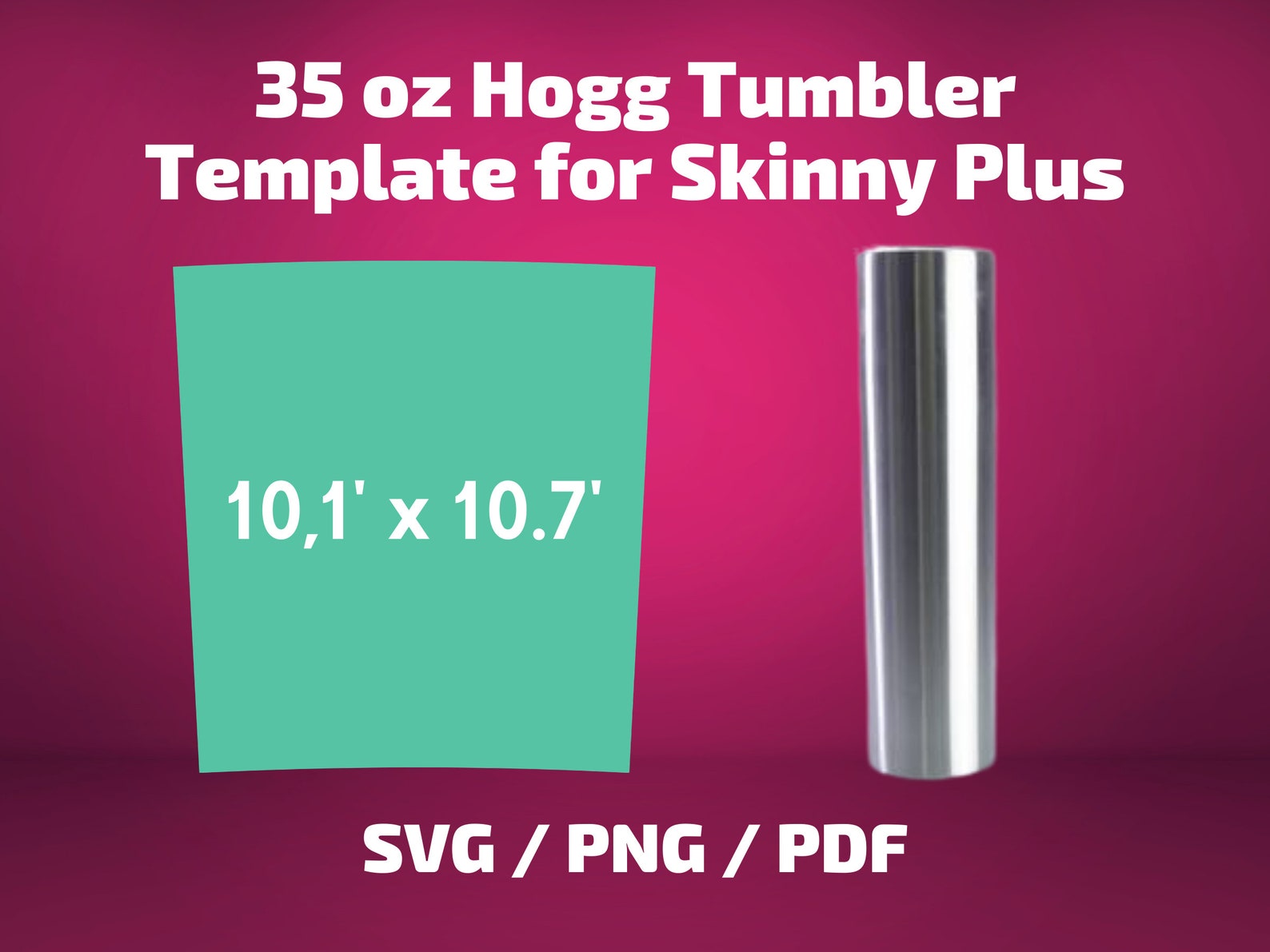 Hogg 35oz tumbler template Full Wrap for tumbler Hogg 35oz Etsy