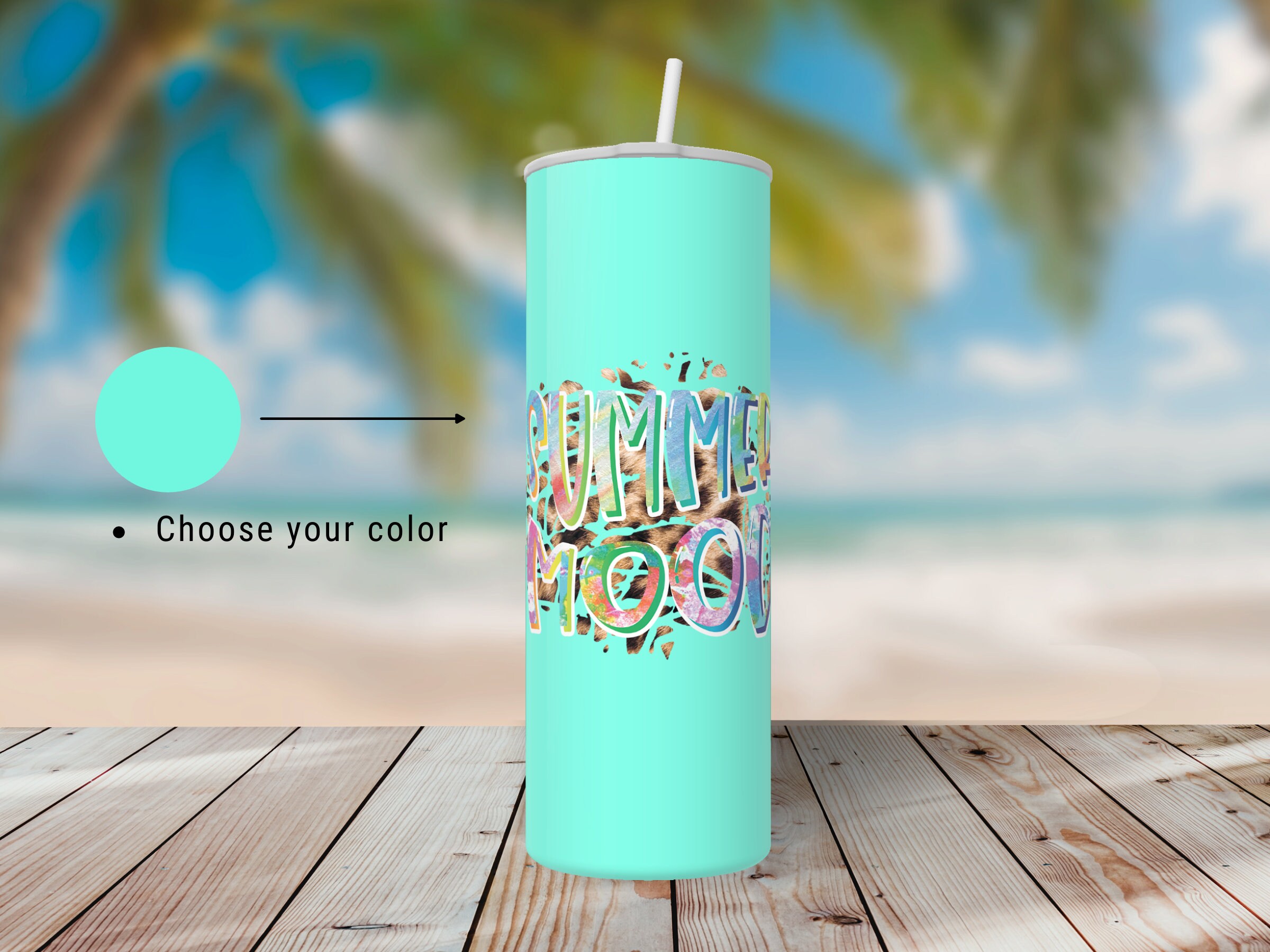 3D animated tumbler mockup 20 oz skinny tumbler for your Etsy