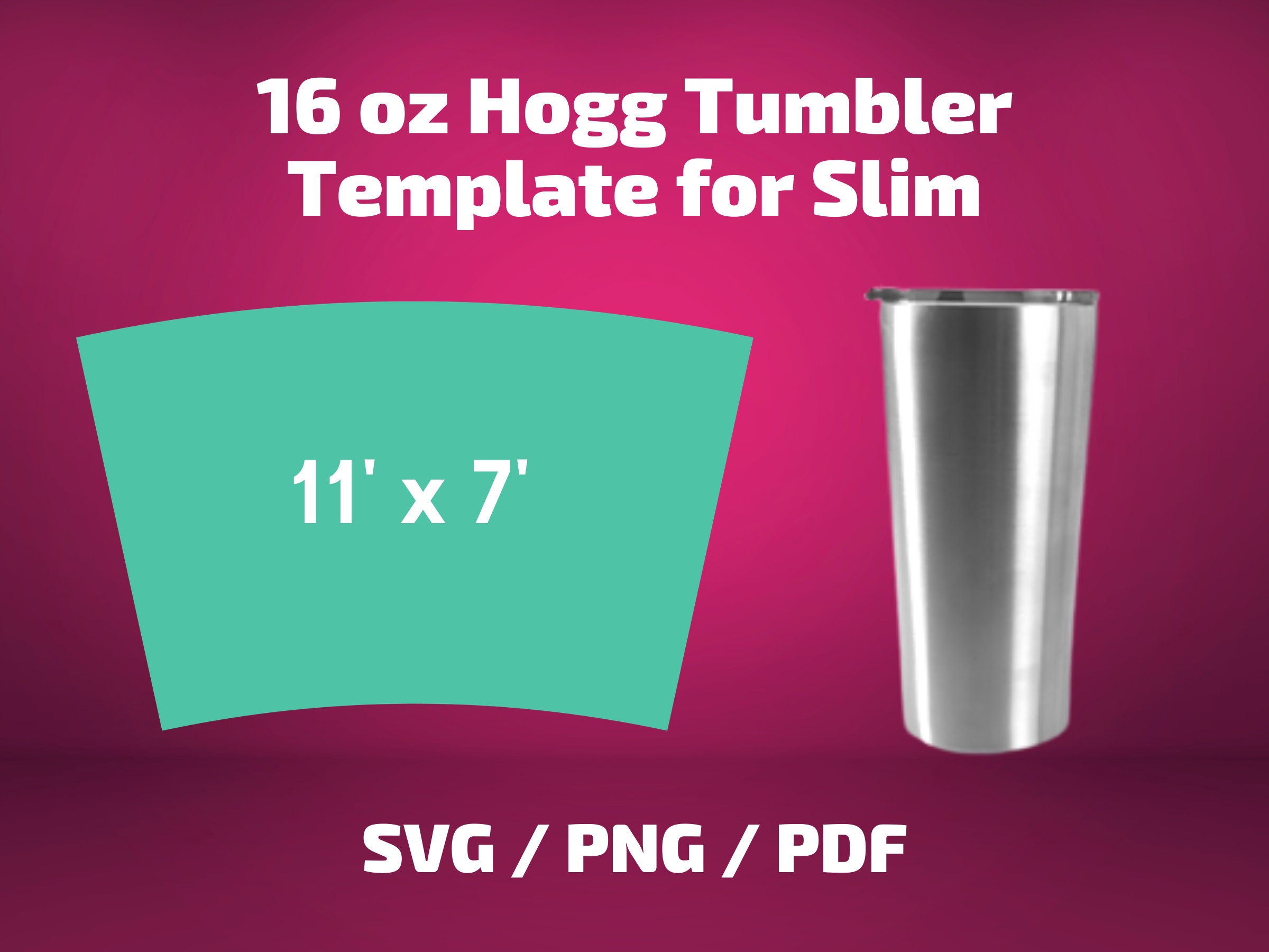 16 Oz Tumbler Template