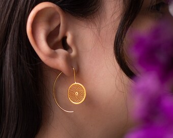 Aretes Colombianos Woven Dangle Fashion Earrings Gift for her