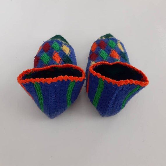 Handknitted purewool cozy socks, Handmade Turkish… - image 5