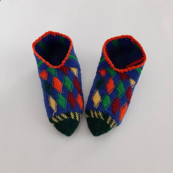 Handknitted purewool cozy socks, Handmade Turkish… - image 2