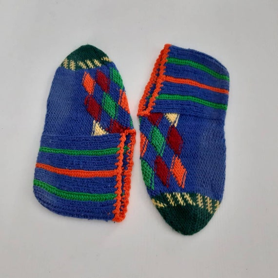 Handknitted purewool cozy socks, Handmade Turkish… - image 7
