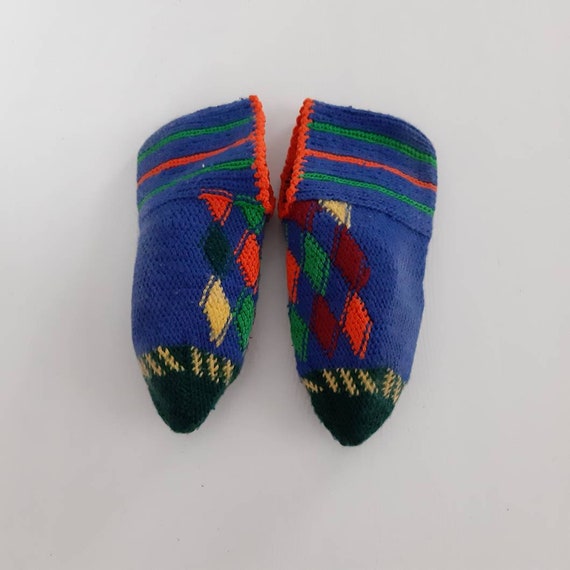 Handknitted purewool cozy socks, Handmade Turkish… - image 6
