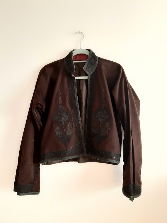 Antique Rare 19th C. Ottoman Turkish Brown Jacket