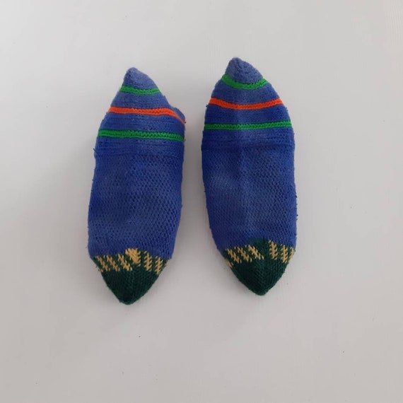 Handknitted purewool cozy socks, Handmade Turkish… - image 9