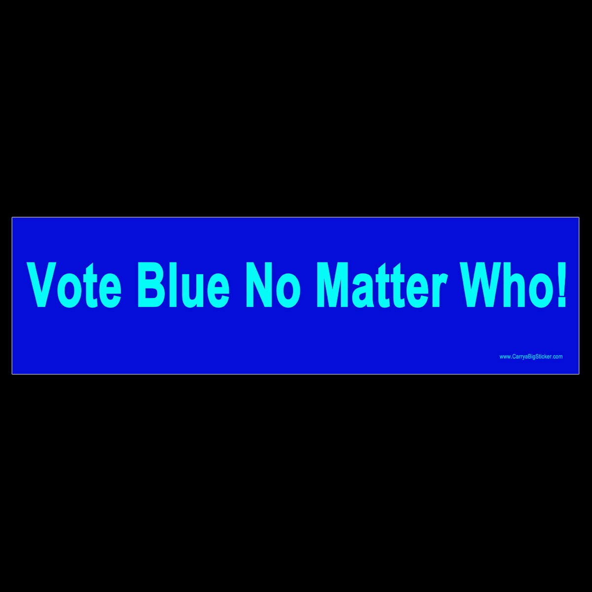 Vote Blue No Matter Who BUMPER STICKER or MAGNET 3" x 11.5"