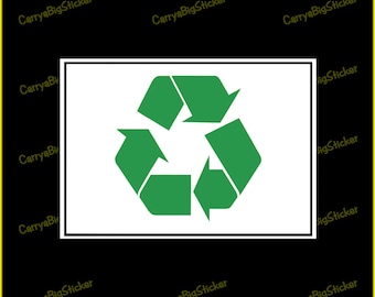 Autocollant recyclé ou enseigne MAGNETIQUE FLEXIBLE 7,5 x 10,75 po.