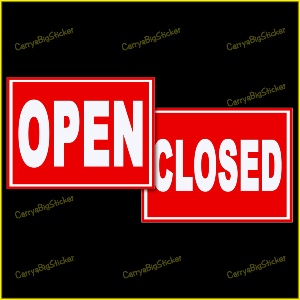 Open and Closed FLEXIBLE MAGNETIC Signs 7.5 X 10.75