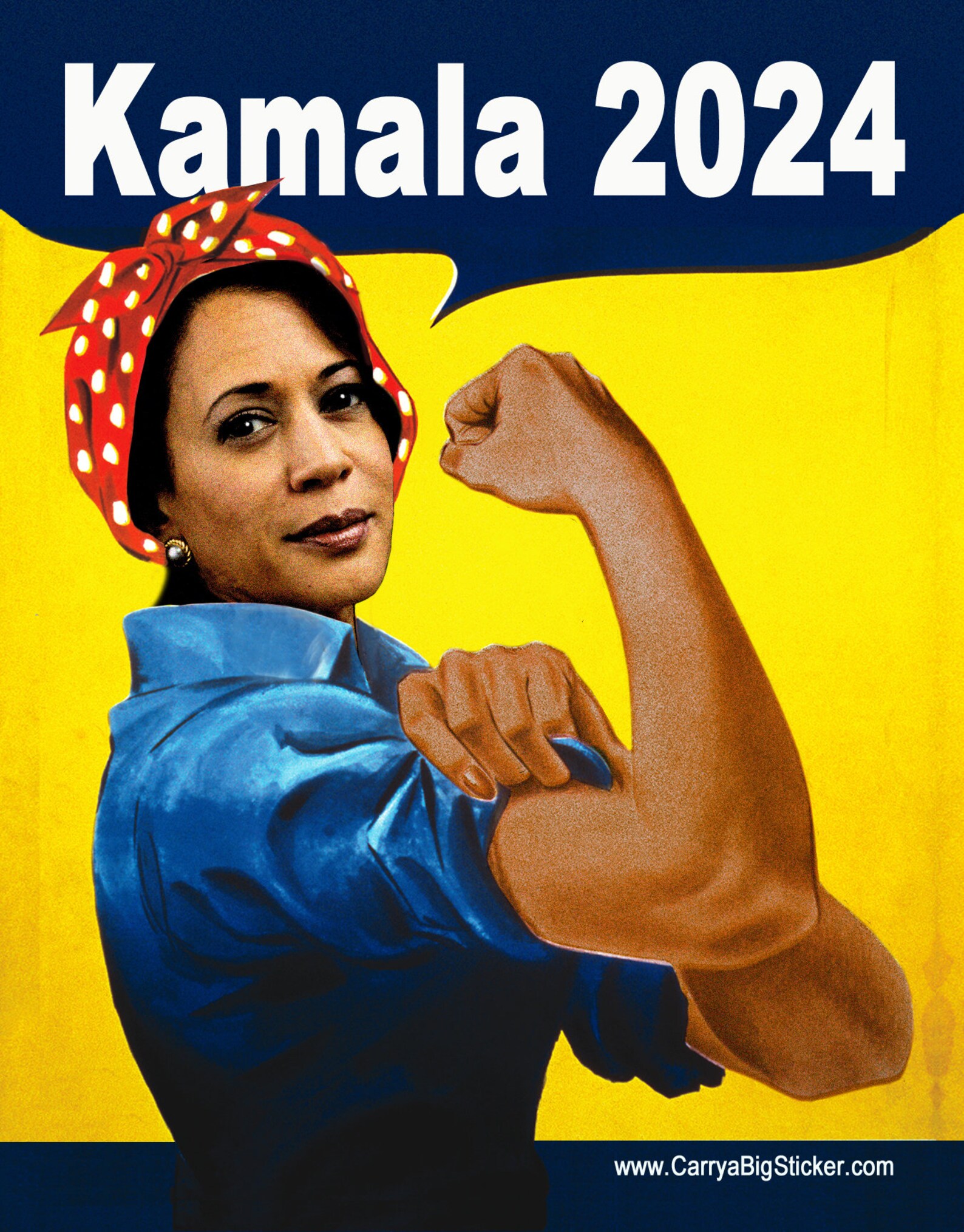 PAPER POSTER Kamala Harris 2024 Rosie the Riveter Pick Your Etsy