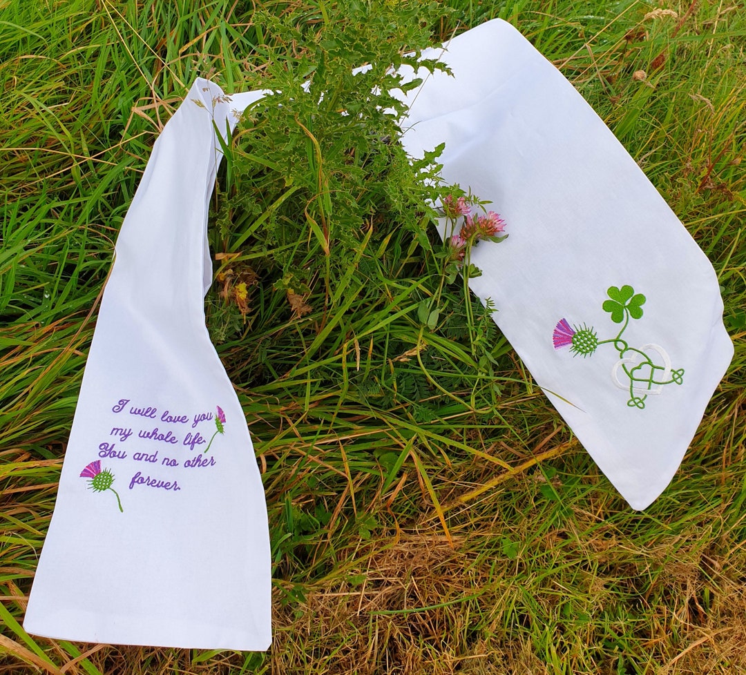 Personalised Large Handfasting Band for Weddings Thistle & Etsy