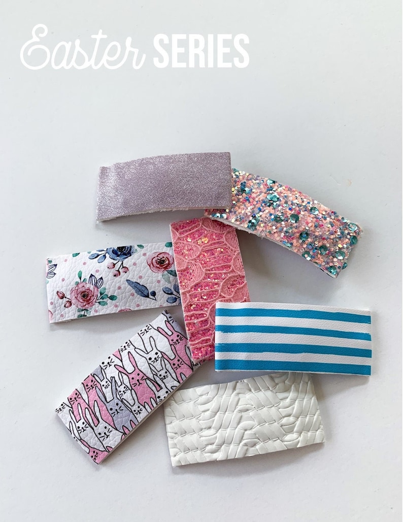 Easter Series LeatherGlitterPattern Snap Clips Girl Hair Clip Toddler Hair Clip Baby Hair Clip