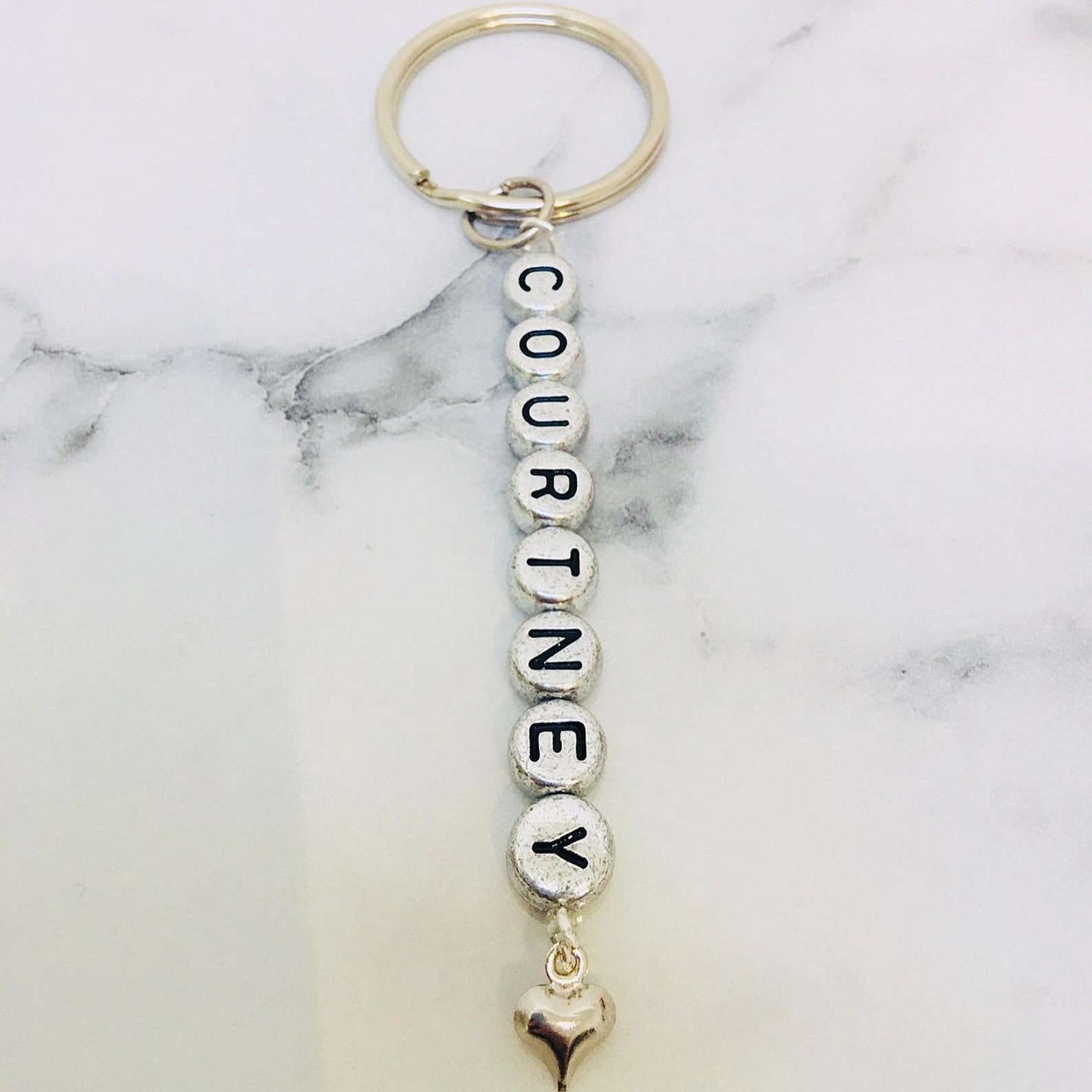 Hand Made Personalised Name Key Rings keychains Great For a Etsy