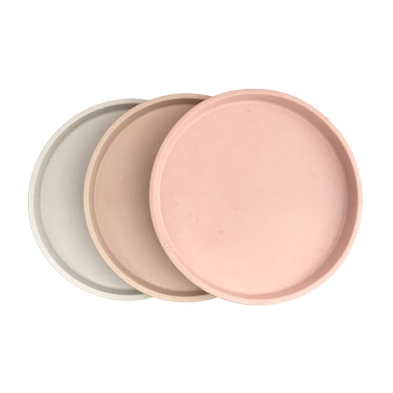 Pink White Nude Vanity Trays Coffee Side Table Tray Dish Plates for Decorative Pastel Home Decor Display Concrete Handmade Gifts Luxdecor6