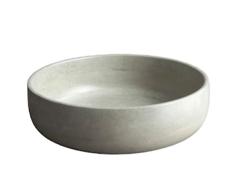 Handmade Concrete Vanity Bowl: Nordic Decorative Dish (20cm)