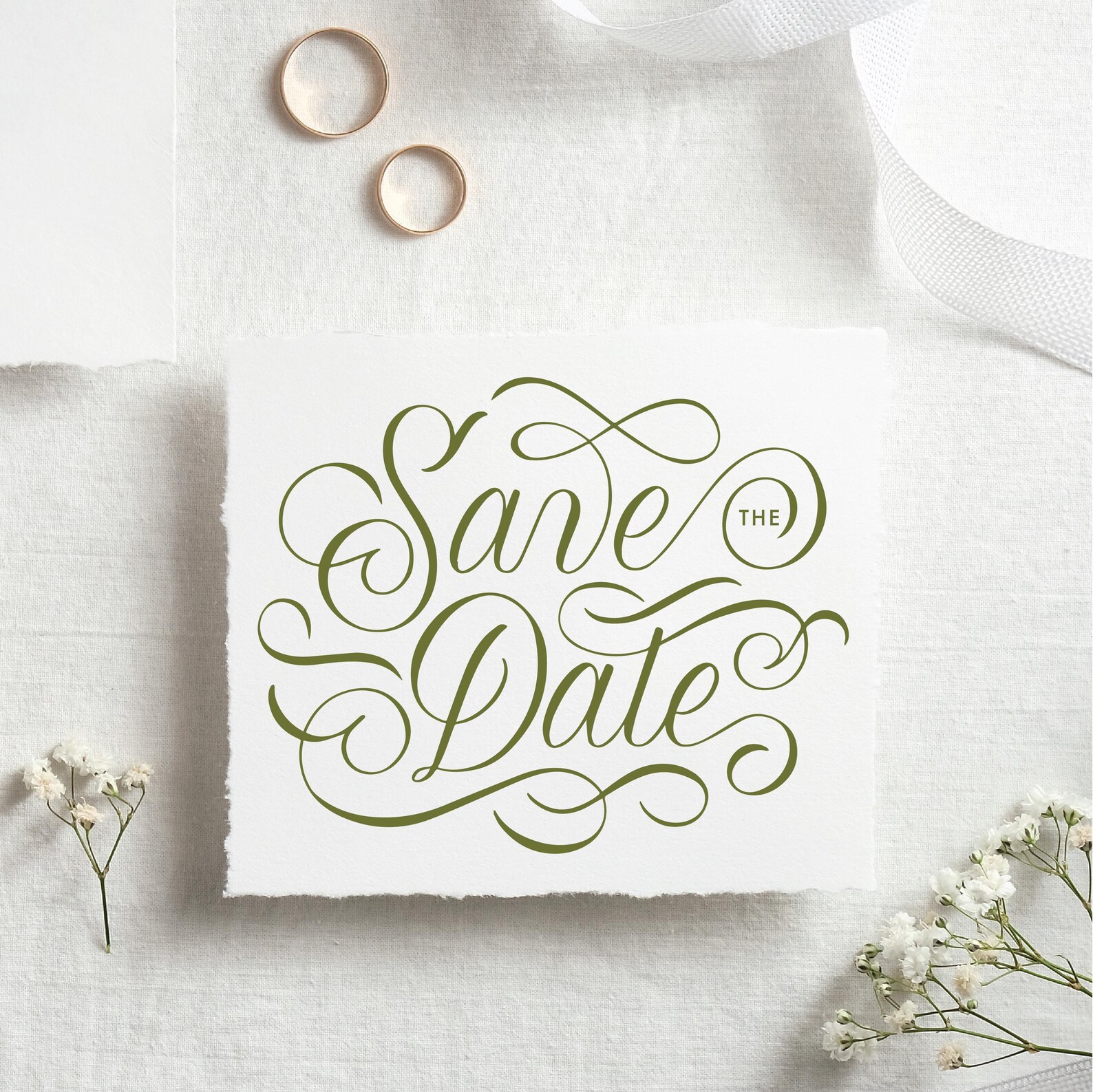 Date Sign Cursive Save the Date SVG: Cursive Wedding Day Cutting File (digital Download ...