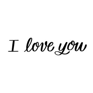 Te amo SVG San Valentín SVG, Te amo Svg, Letras a mano de San Valentín Te amo archivos de corte de imágenes prediseñadas