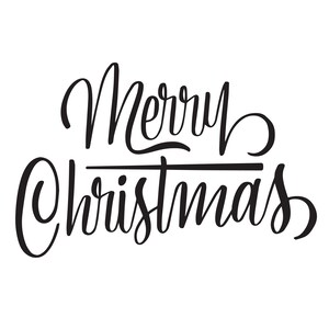 Merry Christmas SVG, Jingle & Mingle SVG, Holiday SVG, Merry Christmas Cut Files, Silhouette Cut Files, Christmas Hand Lettering