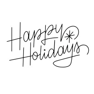 Retro-Stil mondartig Frohe Feiertage SVG Weihnachten SVG, Frohe Feiertage Spruch SVG, Weihnachten Hand Schriftzug, Urlaub Hand Schriftzug Design