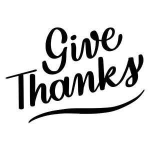 Dar gracias SVG Acción de Gracias SVG, Vacaciones diciendo Svg, Letras de Navidad a mano, Diseño de letras a mano de gratitud