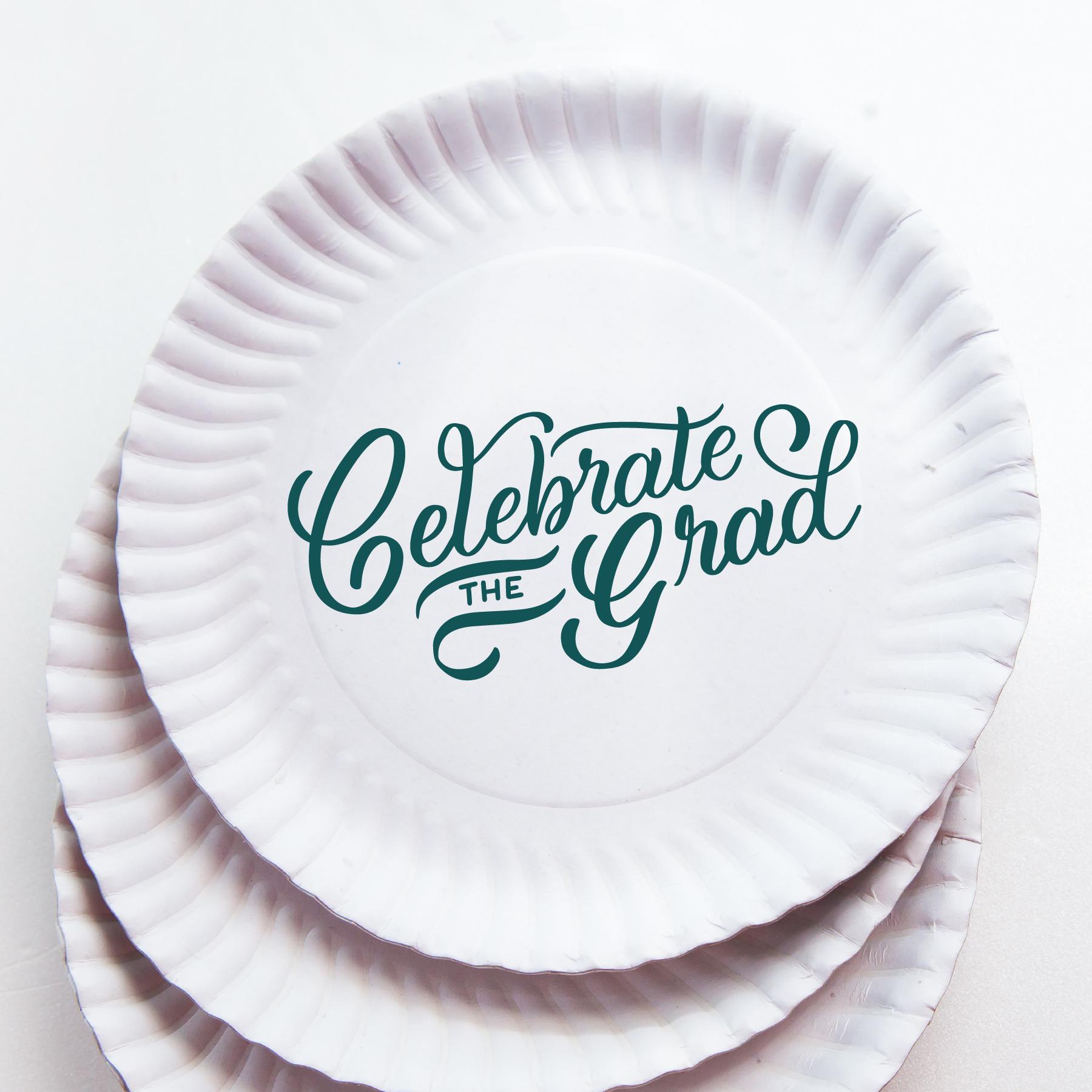 Hand Lettered Graduation Hand Lettered Graduation Cutout: Celebrate the Grad SVG (digital ...