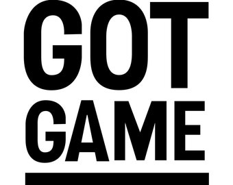 Got Game Sports SVG: Hand Lettered Clip Art File