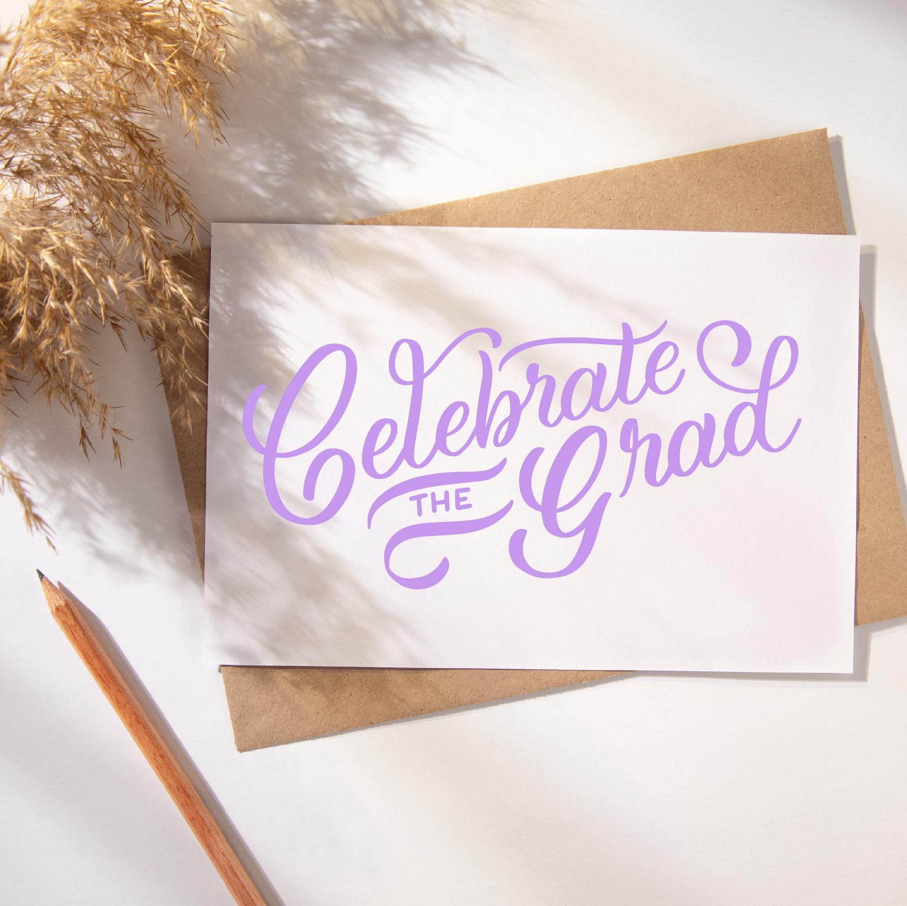 Hand Lettered Graduation Hand Lettered Graduation Cutout: Celebrate the Grad SVG (digital ...